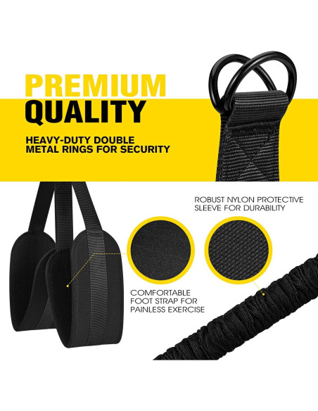 Bandas de Asistencia para Dominadas Ayombo - 4 Niveles de Resistencia