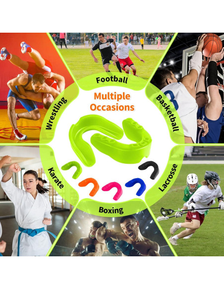 Protectores Bucales Deportivos Leumoi 120 Piezas para Adultos