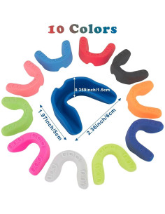 20 Protectores Bucales Deportivos ApexCraft - Silicona Grado Alimenticio 2