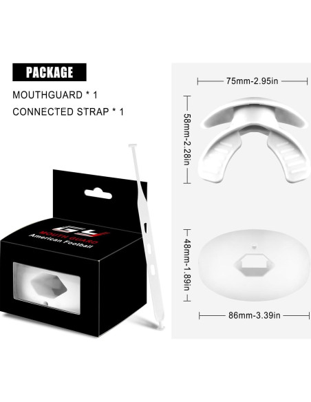 Protector Bucal GY para Deportes de Contacto - Blanco