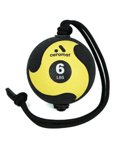 Pelota Medicinal Aeromat Elite Power Rope 2.72 kg - Goma Natural