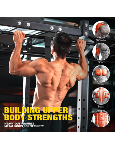 Bandas de Asistencia para Dominadas Ayombo - 4 Niveles de Resistencia