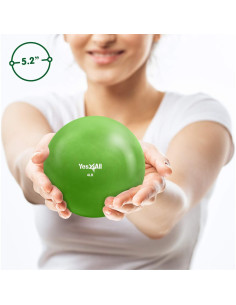 Pelota de Tonificación Suave Yes4All 1.81kg Verde para Ejercicio 2