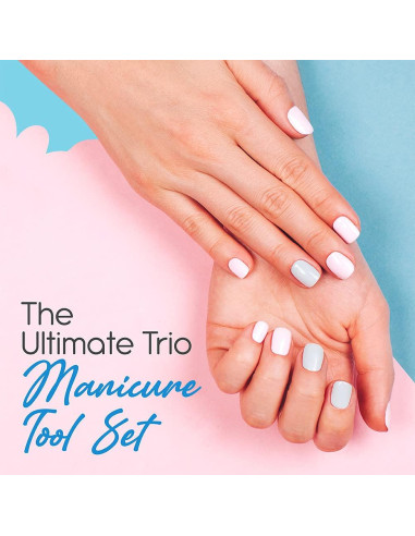 Kit de Manicura Pro Flowery con Cortacutículas y Cortauñas
