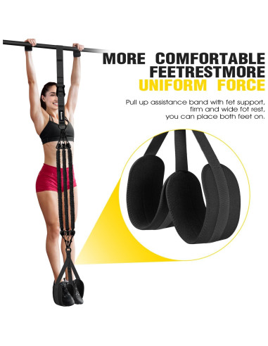 Bandas de Asistencia para Dominadas Ayombo - 4 Niveles de Resistencia