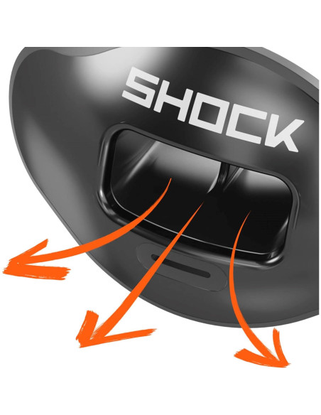 Protector Bucal Shock Doctor Max Airflow para Fútbol Adultos/Jóvenes