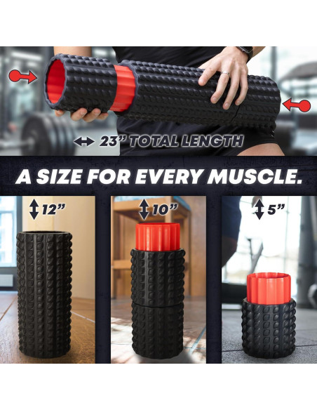 Rodillo de Espuma Largo 5-en-1 Elvire 58.42 cm para Terapia