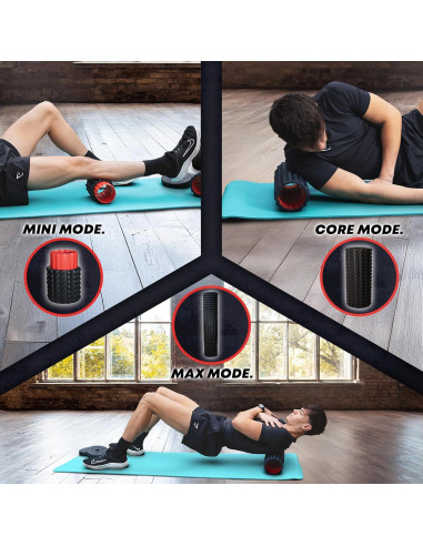 Rodillo de Espuma Largo 5-en-1 Elvire 58.42 cm para Terapia