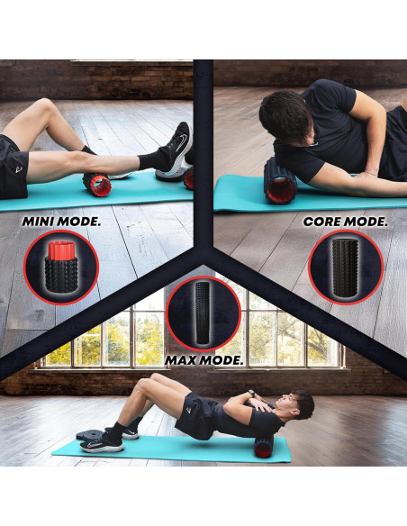 Rodillo de Espuma Largo 5-en-1 Elvire 58.42 cm para Terapia