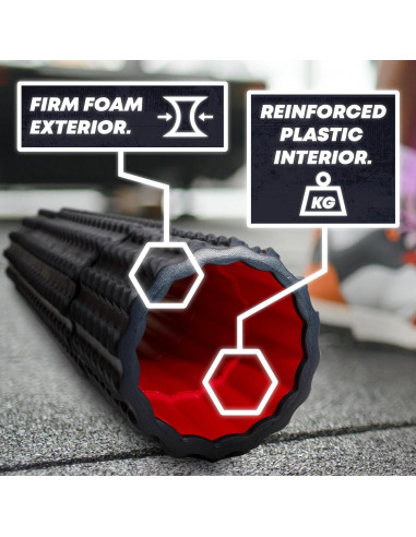 Rodillo de Espuma Largo 5-en-1 Elvire 58.42 cm para Terapia