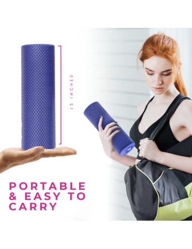 Rodillo de Espuma FitOn 30.48cm - Masaje Muscular y Recuperación