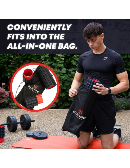 Rodillo de Espuma Largo 5-en-1 Elvire 58.42 cm para Terapia