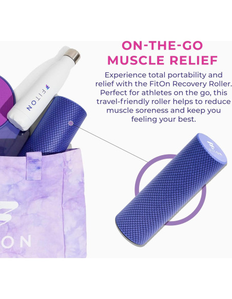 Rodillo de Espuma FitOn 30.48cm - Masaje Muscular y Recuperación