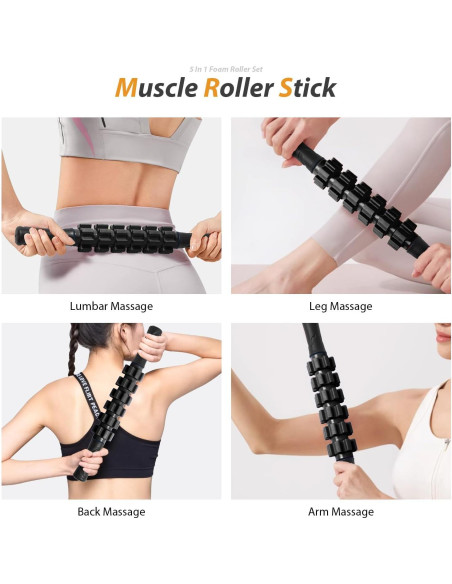 Set de Rodillos de Espuma 5 en 1 SUBCULTUREPICK para Masaje