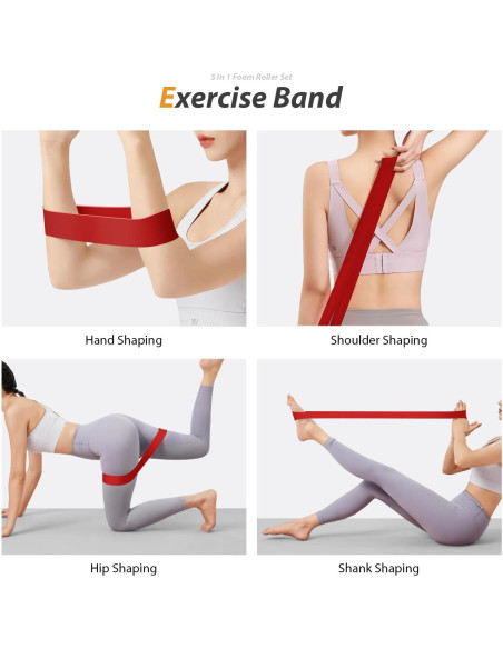 Set de Rodillos de Espuma 5 en 1 SUBCULTUREPICK para Masaje