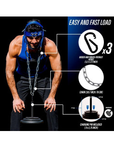 Ejercitador de Cuello G GABANTT Ajustable para Pesas 1.59 kg 2