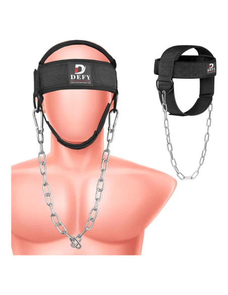 Arnés para Cuello DEFY Ajustable con Cadena de Acero 76.2 cm