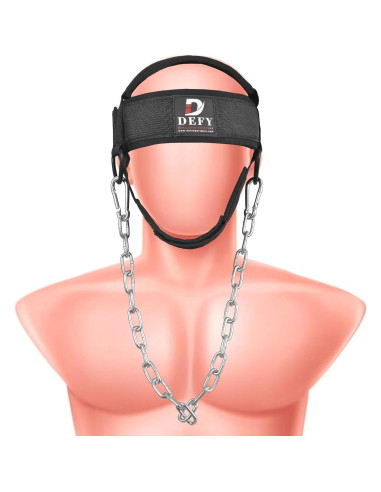 Arnés para Cuello DEFY Ajustable con Cadena de Acero 76.2 cm