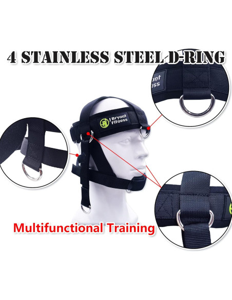 Arnés de Cuello con Pesas J Bryant Ajustable para Ejercicio