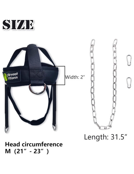 Arnés de Cuello con Pesas J Bryant Ajustable para Ejercicio