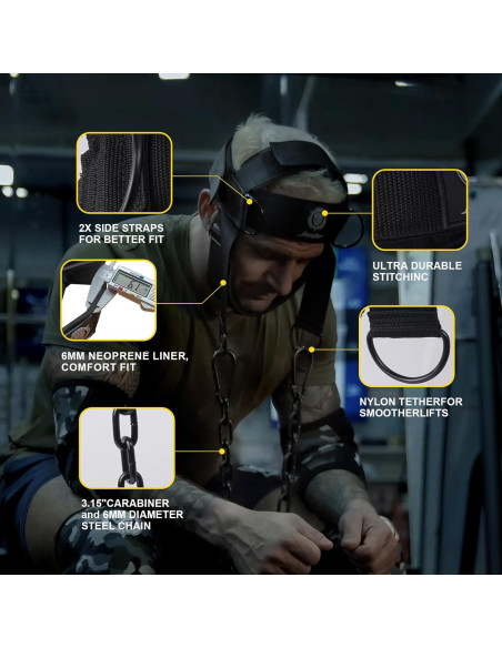 Arnés para Cuello Jupiter - Ejercitador de Fuerza 76.2 cm