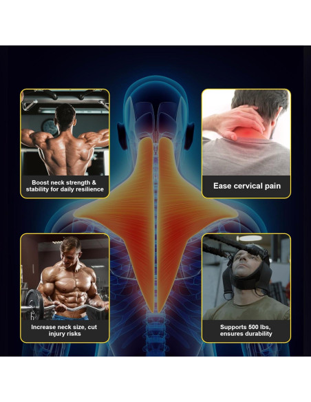 Arnés para Cuello Jupiter - Ejercitador de Fuerza 76.2 cm