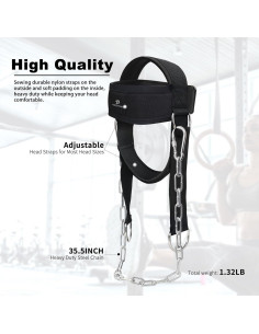 Arnés de Levantamiento de Pesas Powerfeng para Cuello - Ajustable 2