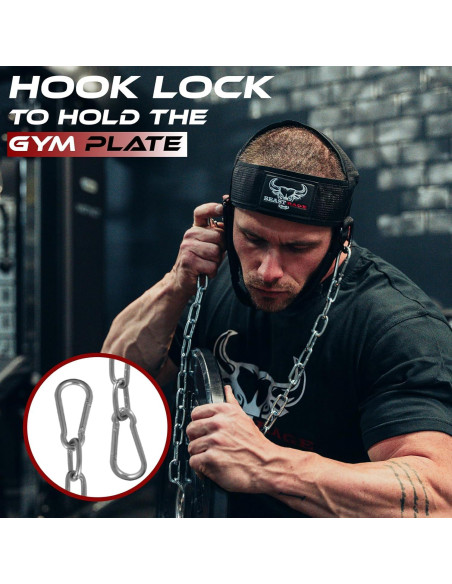 Arnés para Cuello BEAST RAGE Ajustable con Cadena Acero 76.2 cm