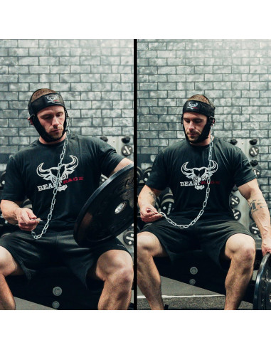 Arnés para Cuello BEAST RAGE Ajustable con Cadena Acero 76.2 cm