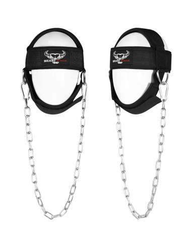 Arnés para Cuello BEAST RAGE Ajustable con Cadena Acero 76.2 cm