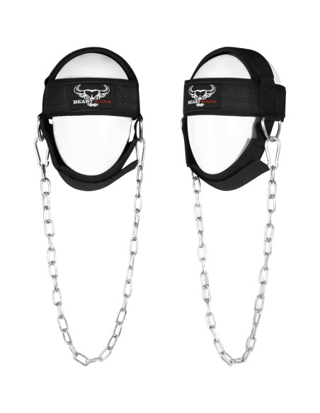 Arnés para Cuello BEAST RAGE Ajustable con Cadena Acero 76.2 cm