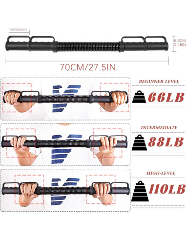 Barra Twister INNOLIFE Ajustable 30-50 kg para Ejercicio