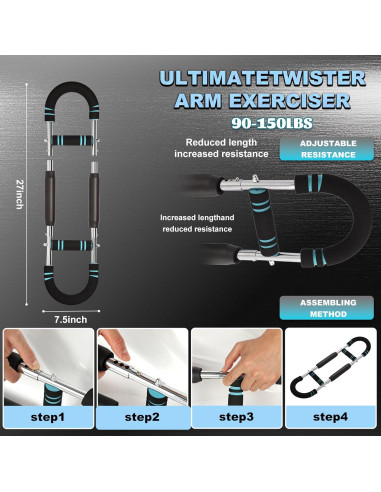 Entrenador de Fuerza Gecool U-U Ajustable 40-68 kg