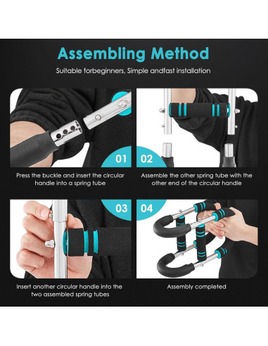 Entrenador de brazos ClearYue Twister 60-110lb ajustable