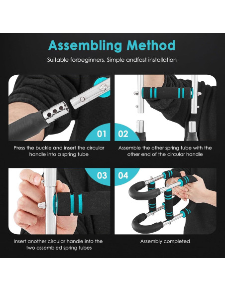 Entrenador de brazos ClearYue Twister 60-110lb ajustable