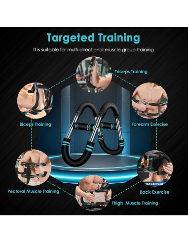 Entrenador de brazos ClearYue Twister 60-110lb ajustable