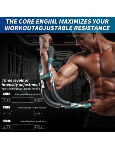Entrenador de brazos Twister Genérico 40-110 lb Ajustable