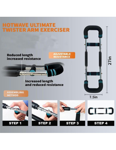 Entrenador de brazos Twister Genérico 40-110 lb Ajustable
