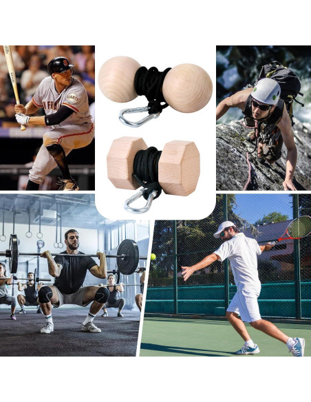 Rodillo de Muñeca YCHLCHL para Fortalecer Antebrazos y Dedos