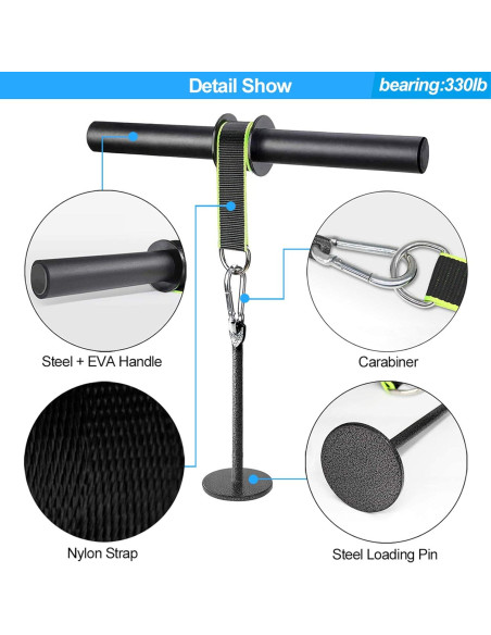 Rodillo de Muñeca y Antebrazo Yamyshine - Entrenador de Fuerza Rodillo de Muñeca y Antebrazo Yamyshine - Entrenador de Fuerza