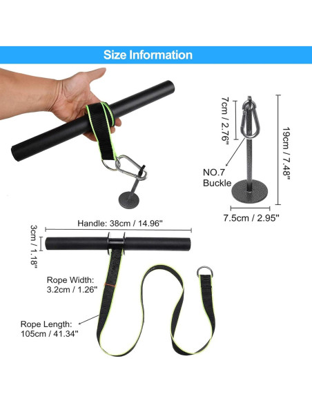 Rodillo de Muñeca y Antebrazo Yamyshine - Entrenador de Fuerza Rodillo de Muñeca y Antebrazo Yamyshine - Entrenador de Fuerza