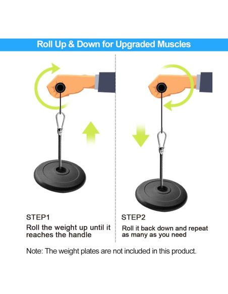 Rodillo de Muñeca y Antebrazo Yamyshine - Entrenador de Fuerza Rodillo de Muñeca y Antebrazo Yamyshine - Entrenador de Fuerza