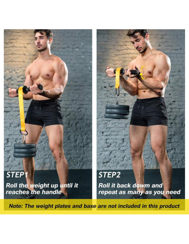 Fortalecedor de Antebrazo VAIIO con Rodillo y Bloqueo Rápido