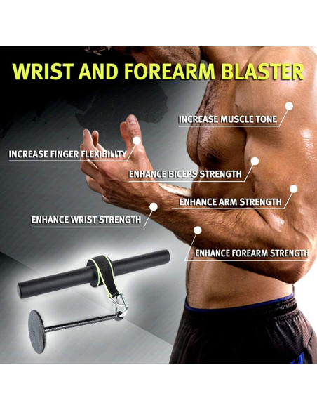 Rodillo de Muñeca y Antebrazo Yamyshine - Entrenador de Fuerza Rodillo de Muñeca y Antebrazo Yamyshine - Entrenador de Fuerza