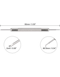 Conjunto de Hebilla de Reloj uxcell 16mm Plástico y Silicona 2
