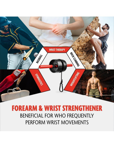 Ejercitador de Muñeca DMoose Fitness 2 en 1 Antideslizante