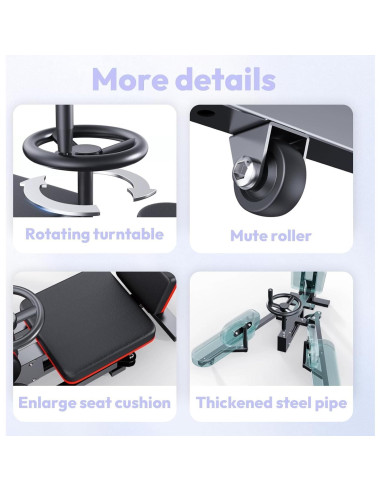 Máquina de Estiramiento de Piernas BotaBay 150 kg Acero