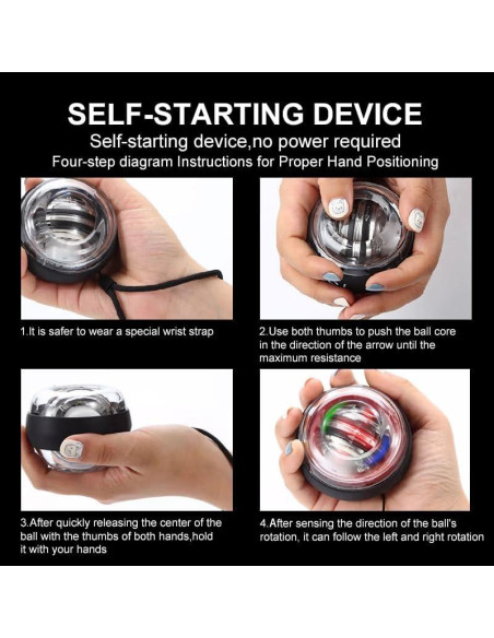 Bola Giroscópica de Entrenamiento Kearlbor 1 - Fortalece Muñeca y Antebrazo