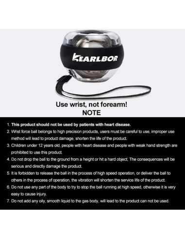 Bola Giroscópica de Entrenamiento Kearlbor 1 - Fortalece Muñeca y Antebrazo
