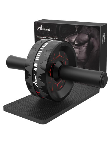 Rueda Abdominal Abiarst Ultra Ancha 8 cm, Soporta 227 kg